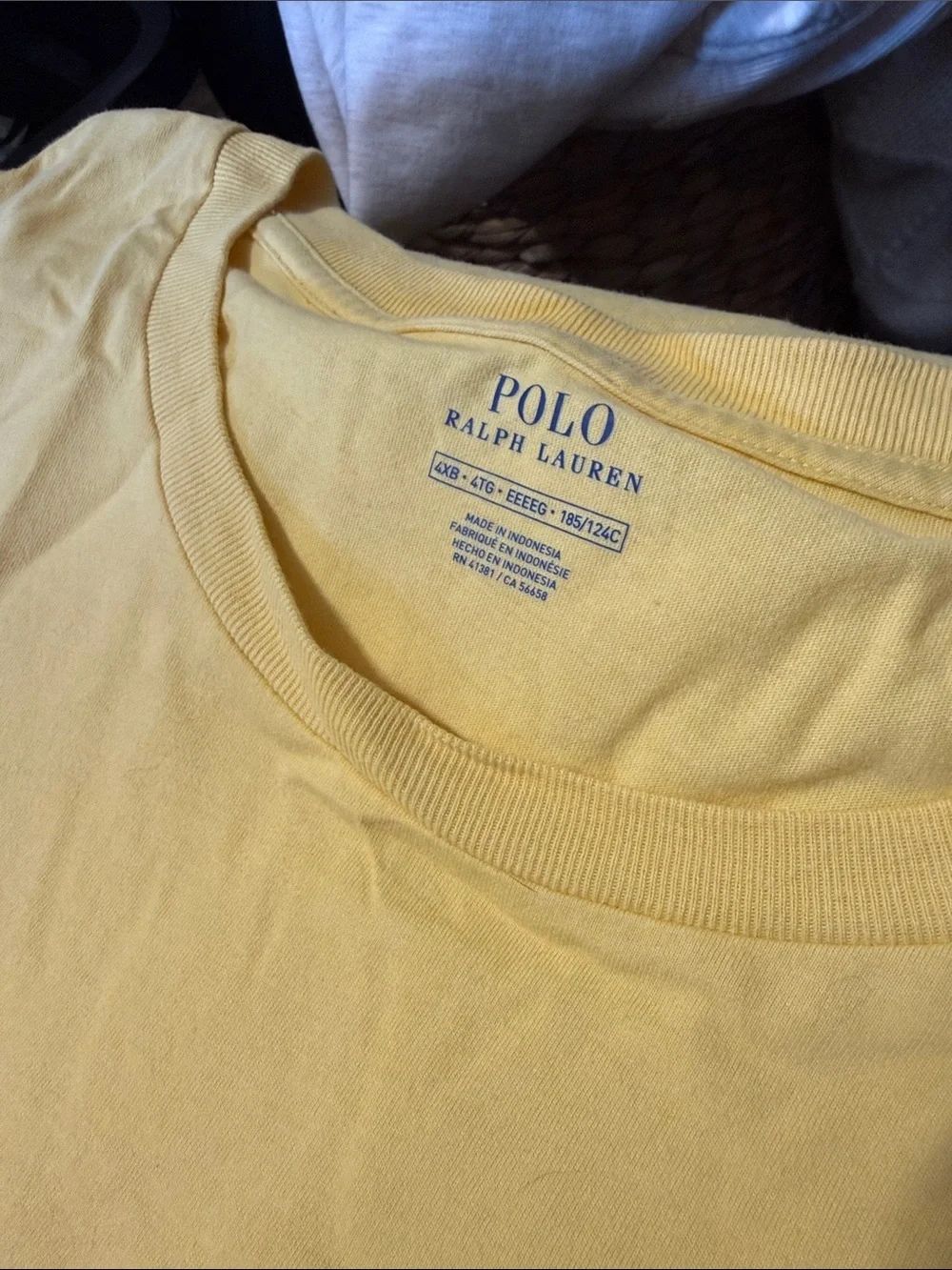 Polo Ralph Lauren yellow crewneck t-shirt signature embroidered pony logo